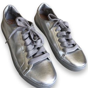 dv for Target Silver lace up sneakers Size 8